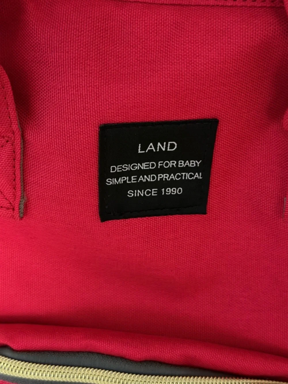 AND Bright Red Canvas LAND Backpack